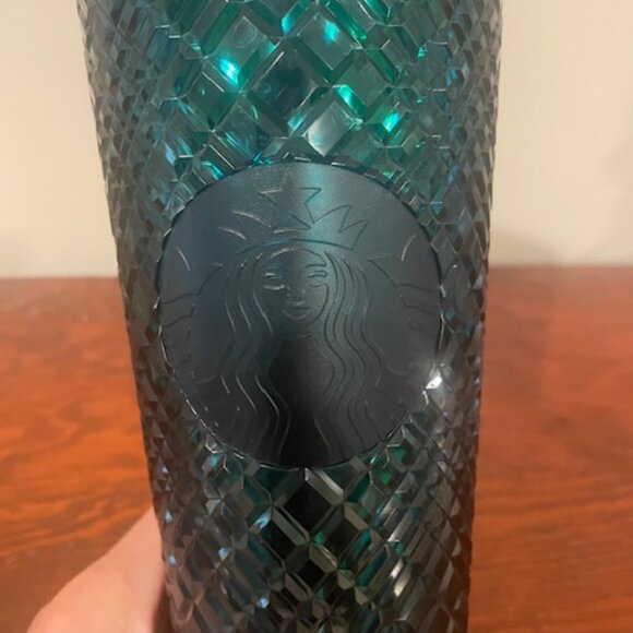 Starbuck 2021 Holiday Emerald Green Jeweled Tumbler 24OZ - Picture 3 of 5